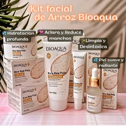 KIT FACIAL DE ARROZ BIOAQUA